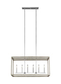 GENERATION LIGHTING, MOFFET STREET SIX LIGHT ISLAND PENDANT, CHANDELIER LIGHT