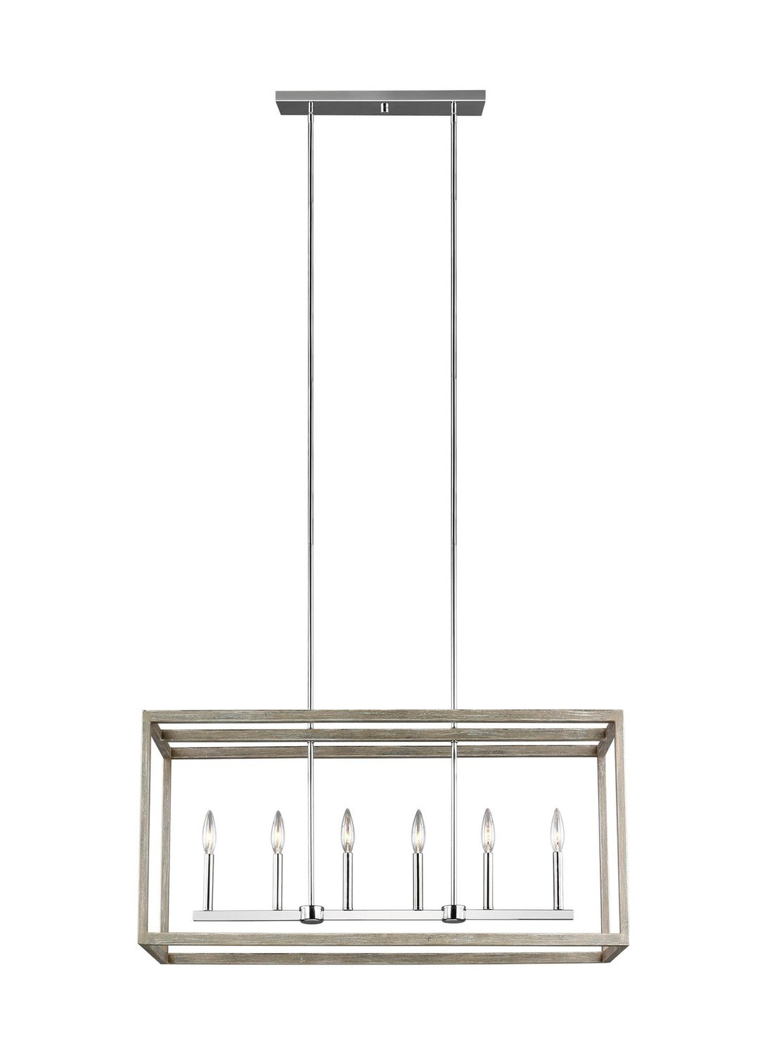 GENERATION LIGHTING, MOFFET STREET SIX LIGHT ISLAND PENDANT, CHANDELIER LIGHT