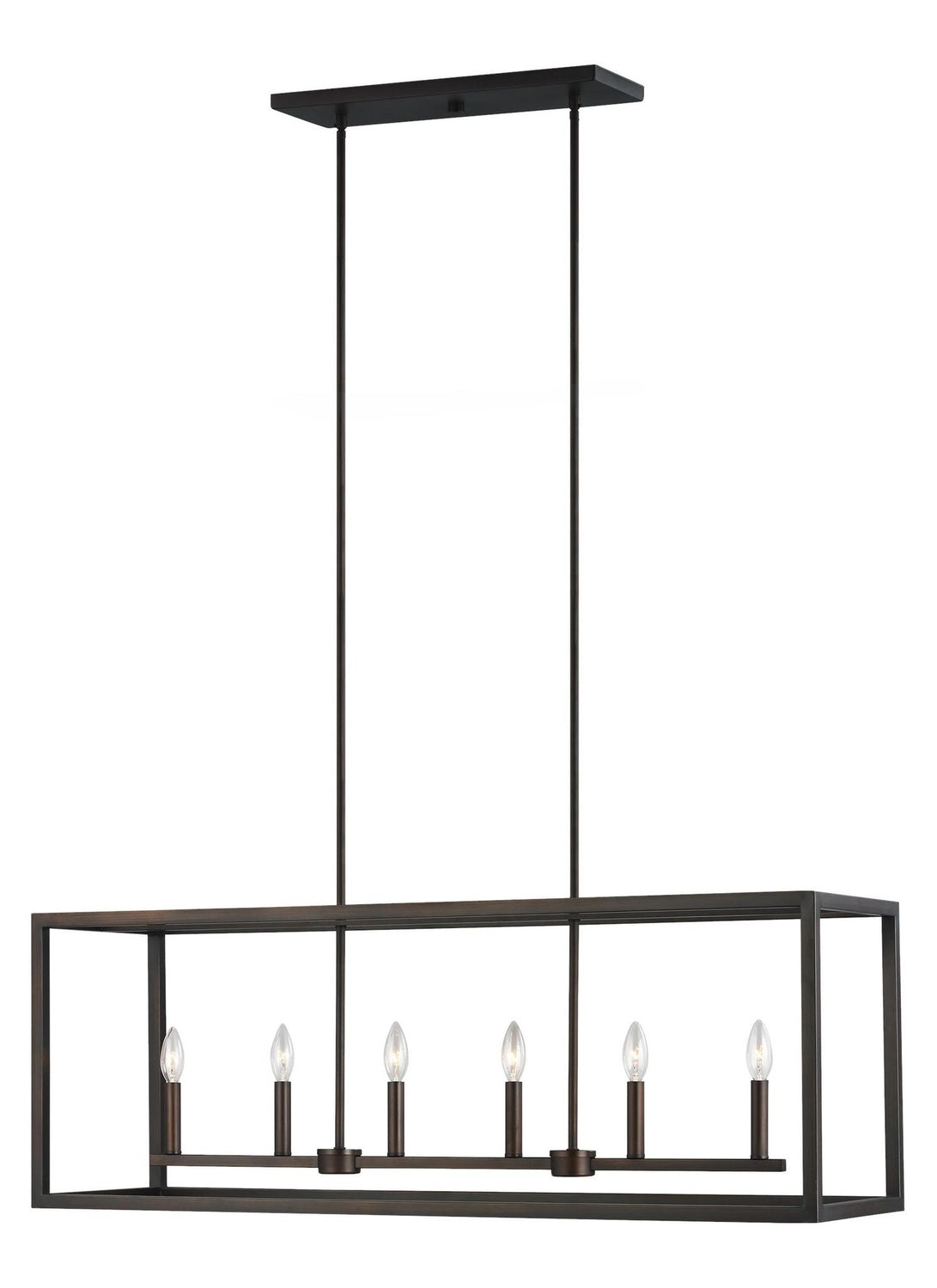 GENERATION LIGHTING, MOFFET STREET SIX LIGHT ISLAND PENDANT, CHANDELIER LIGHT