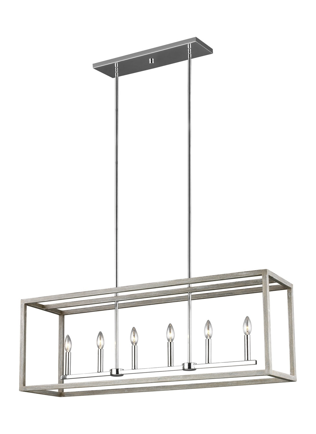 GENERATION LIGHTING, MOFFET STREET SIX LIGHT ISLAND PENDANT, CHANDELIER LIGHT