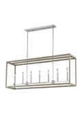 GENERATION LIGHTING, MOFFET STREET LONG SEVEN LIGHT ISLAND PENDANT, CHANDELIER LIGHT