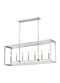 GENERATION LIGHTING, MOFFET STREET LONG SEVEN LIGHT ISLAND PENDANT, CHANDELIER LIGHT