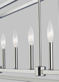 GENERATION LIGHTING, MOFFET STREET LONG SEVEN LIGHT ISLAND PENDANT, CHANDELIER LIGHT