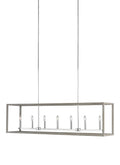 GENERATION LIGHTING, MOFFET STREET LONG SEVEN LIGHT ISLAND PENDANT, CHANDELIER LIGHT