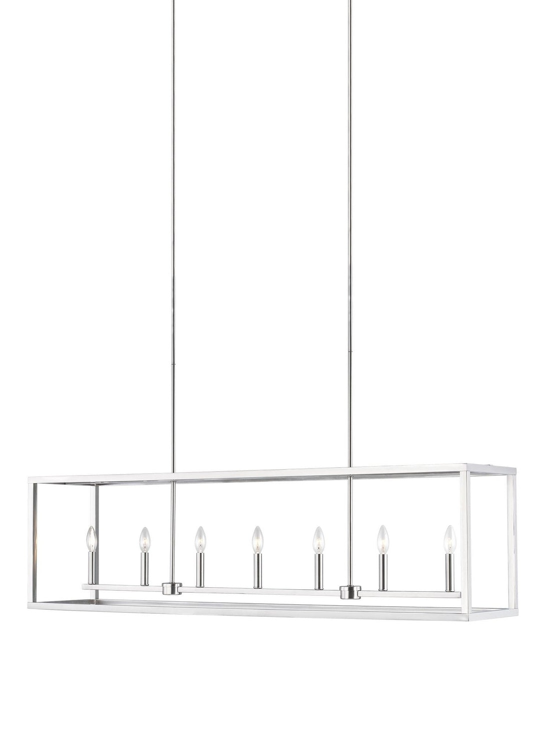 GENERATION LIGHTING, MOFFET STREET LONG SEVEN LIGHT ISLAND PENDANT, CHANDELIER LIGHT