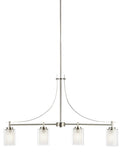 GENERATION LIGHTING, ELMWOOD PARK FOUR LIGHT ISLAND PENDANT, CHANDELIER LIGHT