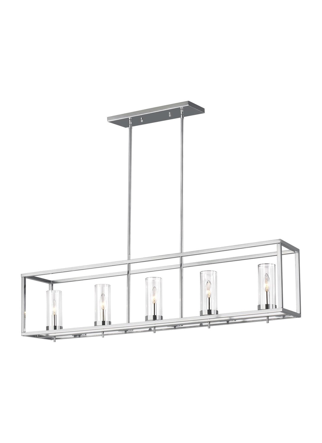 VISUAL COMFORT & CO., ZIRE FIVE LIGHT ISLAND PENDANT, CHANDELIER LIGHT