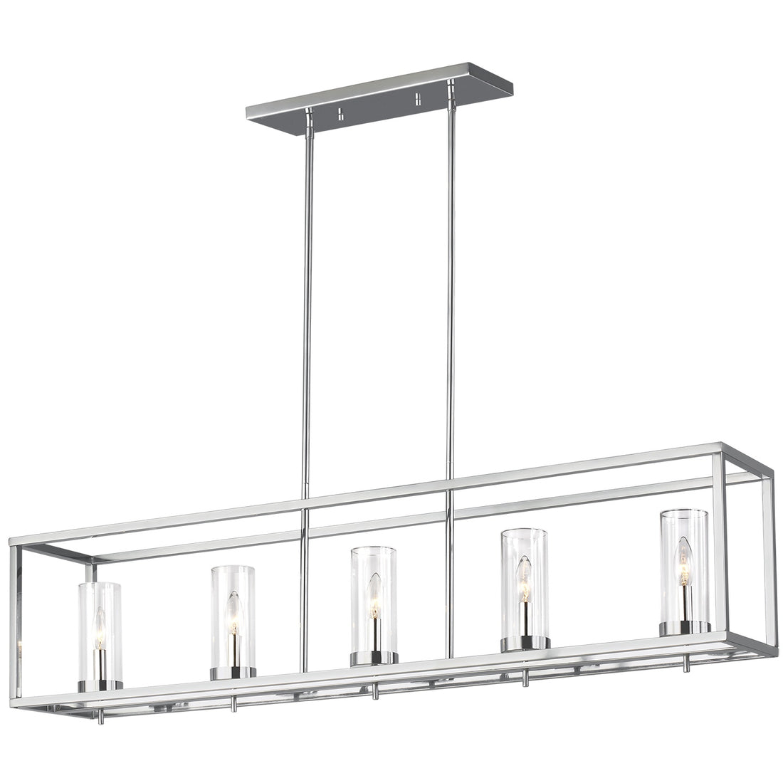 VISUAL COMFORT & CO., ZIRE FIVE LIGHT ISLAND PENDANT, CHANDELIER LIGHT