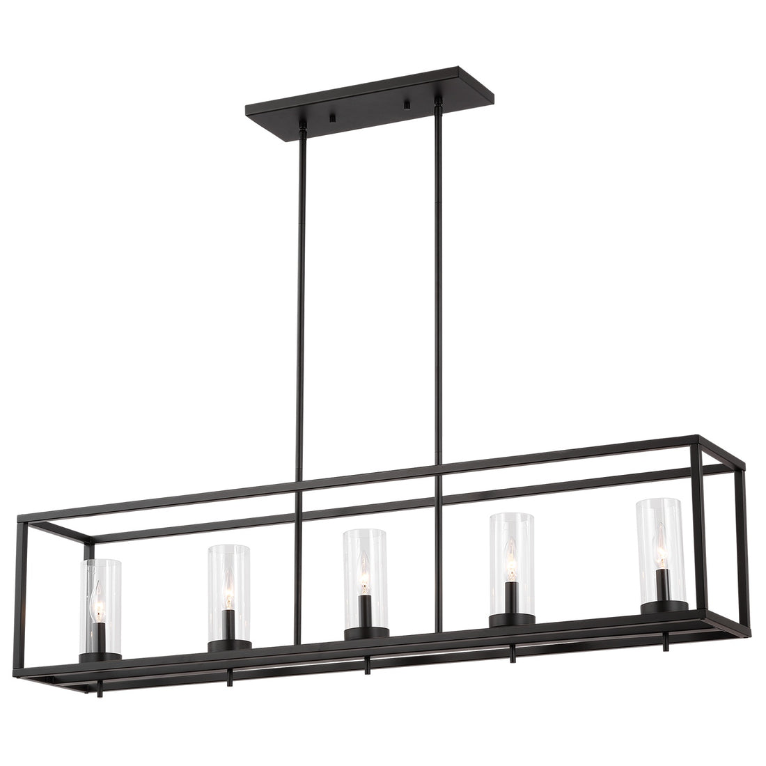 VISUAL COMFORT STUDIO, ZIRE FIVE LIGHT ISLAND PENDANT, CHANDELIER LIGHT