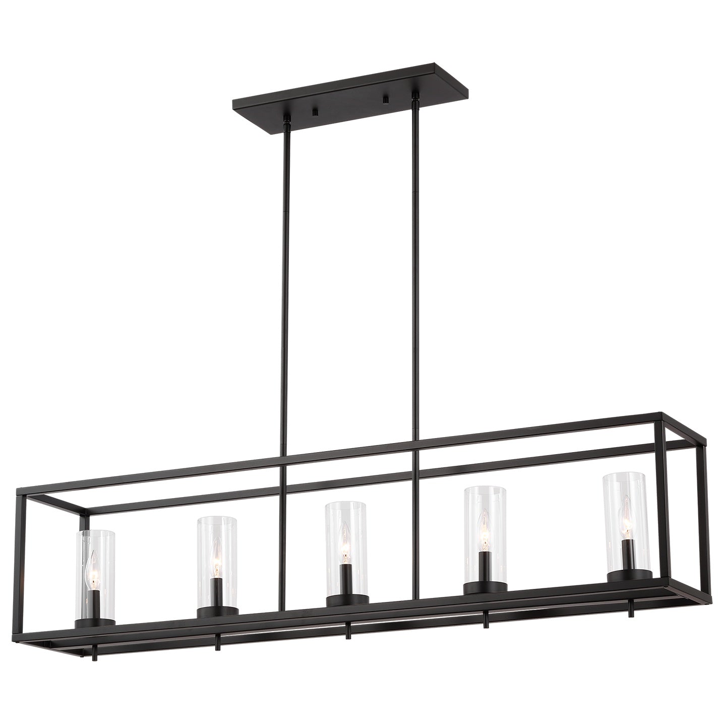 VISUAL COMFORT & CO., ZIRE FIVE LIGHT ISLAND PENDANT, CHANDELIER LIGHT