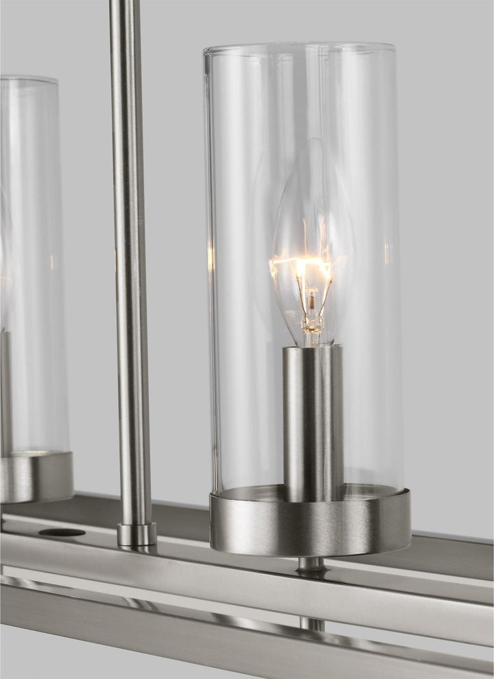 VISUAL COMFORT & CO., ZIRE FIVE LIGHT ISLAND PENDANT, CHANDELIER LIGHT