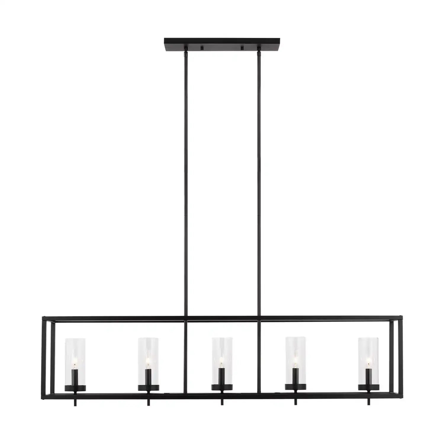 VISUAL COMFORT STUDIO, ZIRE FIVE LIGHT ISLAND PENDANT, CHANDELIER LIGHT