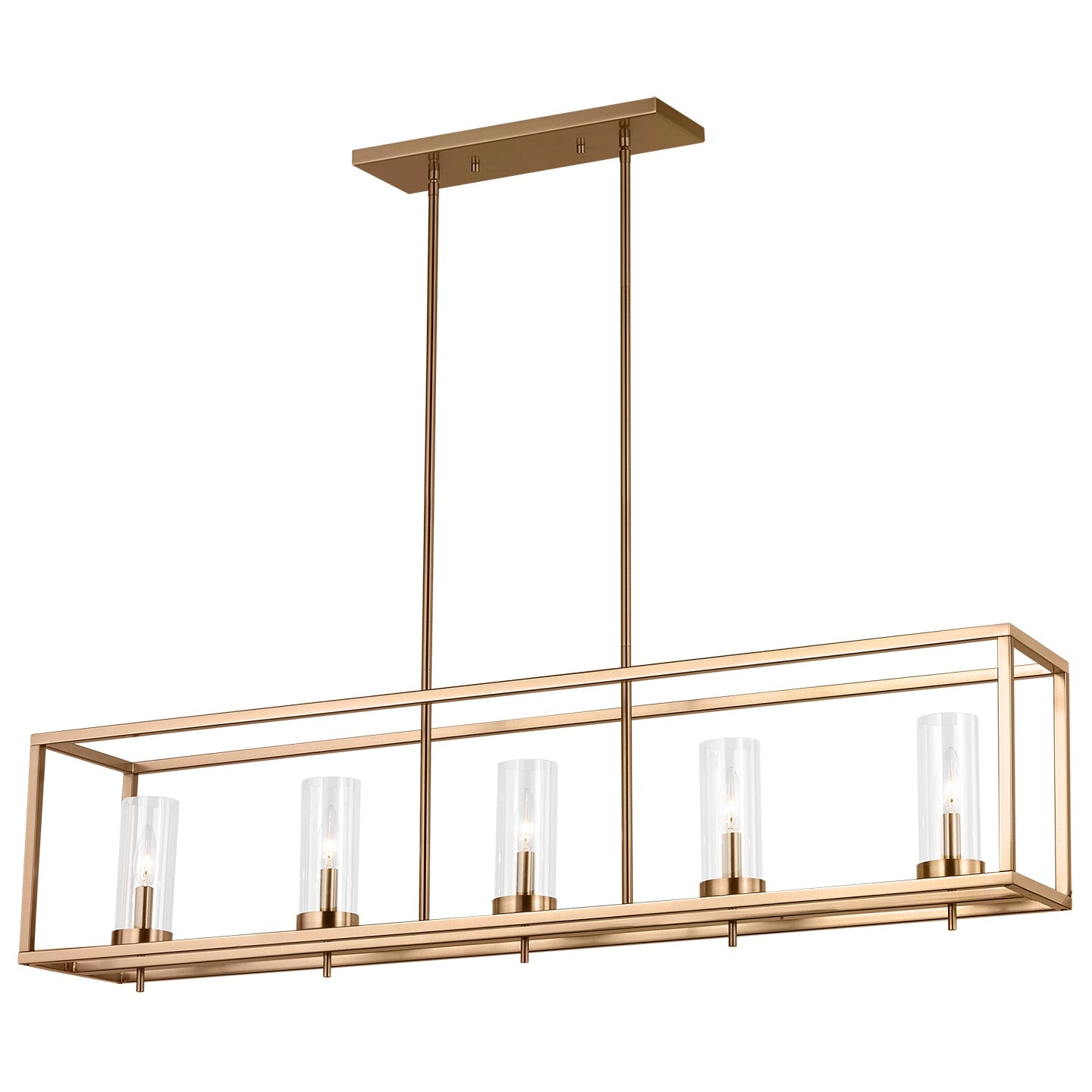 VISUAL COMFORT STUDIO, ZIRE FIVE LIGHT ISLAND PENDANT, CHANDELIER LIGHT