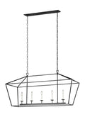 VISUAL COMFORT STUDIO, DIANNA FIVE LIGHT LINEAR CHANDELIER, CHANDELIER LIGHT