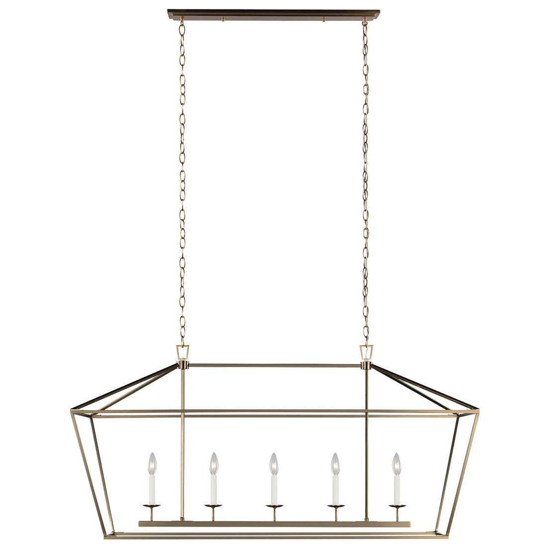 VISUAL COMFORT STUDIO, DIANNA FIVE LIGHT LINEAR CHANDELIER, CHANDELIER LIGHT