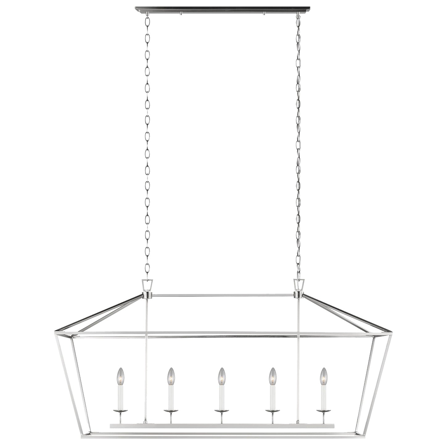 VISUAL COMFORT STUDIO, DIANNA FIVE LIGHT LINEAR CHANDELIER, CHANDELIER LIGHT