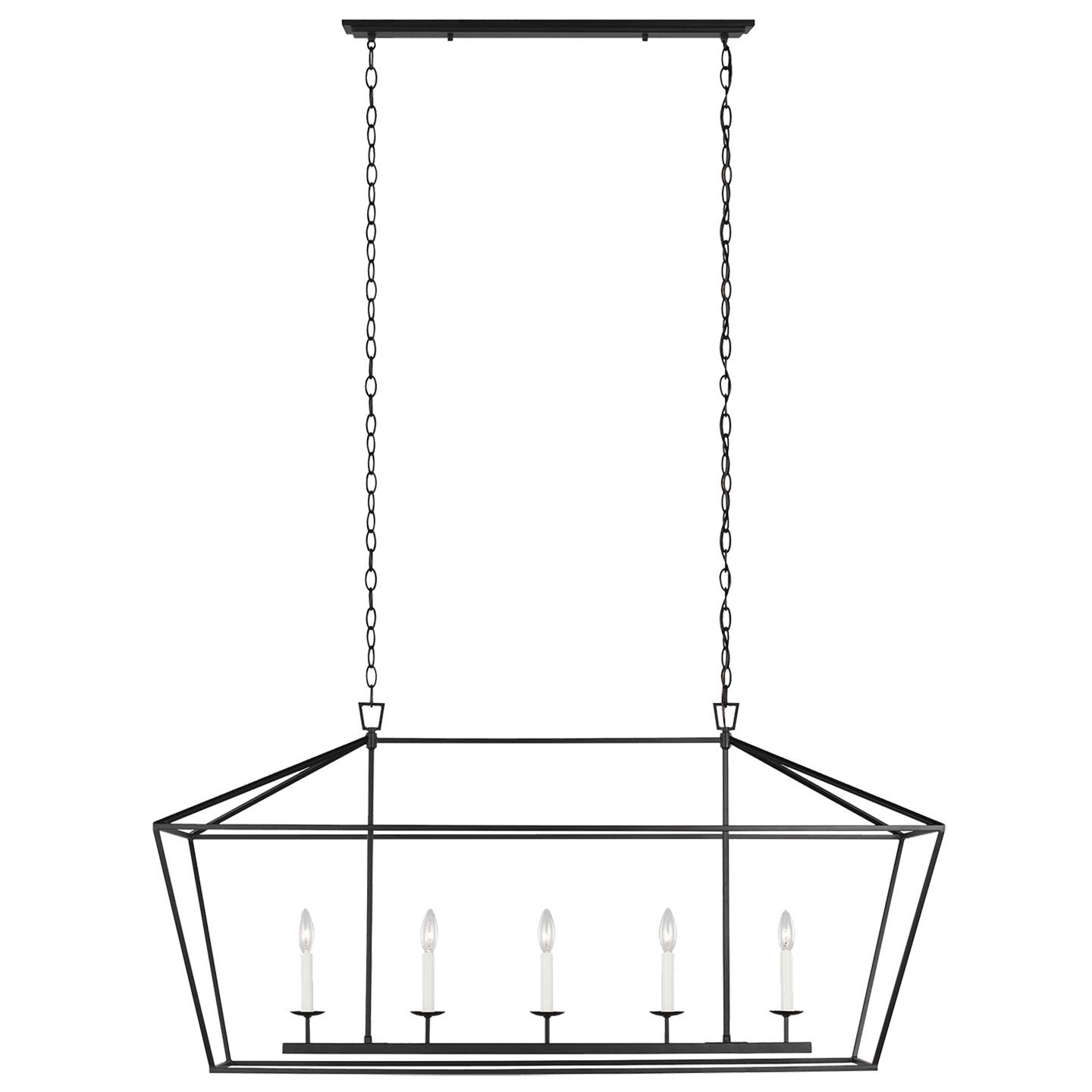 VISUAL COMFORT STUDIO, DIANNA FIVE LIGHT LINEAR CHANDELIER, CHANDELIER LIGHT