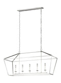 VISUAL COMFORT STUDIO, DIANNA FIVE LIGHT LINEAR CHANDELIER, CHANDELIER LIGHT