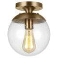 VISUAL COMFORT & CO., LEO - HANGING GLOBE ONE LIGHT WALL / CEILING SEMI-FLUSH MOUNT, SEMI FLUSH MOUNT LIGHT