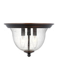 GENERATION LIGHTING, BELTON THREE LIGHT CEILING FLUSH MOUNT, FLUSH MOUNT CEILING LIGHTS