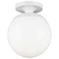 VISUAL COMFORT & CO., LEO - HANGING GLOBE ONE LIGHT WALL / CEILING SEMI-FLUSH MOUNT, SEMI FLUSH MOUNT LIGHT