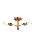 VISUAL COMFORT & CO., AXIS THREE LIGHT SEMI-FLUSH MOUNT, SEMI FLUSH MOUNT LIGHT