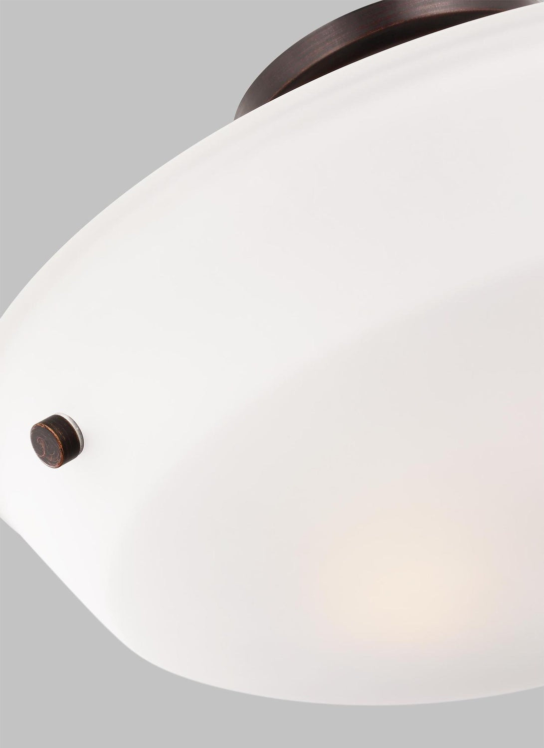 GENERATION LIGHTING, KERRVILLE TWO LIGHT SEMI-FLUSH CONVERTIBLE PENDANT, SEMI FLUSH MOUNT LIGHT