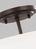 GENERATION LIGHTING, KERRVILLE TWO LIGHT SEMI-FLUSH CONVERTIBLE PENDANT, SEMI FLUSH MOUNT LIGHT