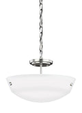 GENERATION LIGHTING, KERRVILLE TWO LIGHT SEMI-FLUSH CONVERTIBLE PENDANT, SEMI FLUSH MOUNT LIGHT