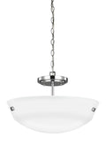 GENERATION LIGHTING, KERRVILLE TWO LIGHT SEMI-FLUSH CONVERTIBLE PENDANT, SEMI FLUSH MOUNT LIGHT