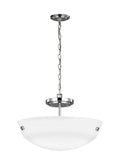 GENERATION LIGHTING, KERRVILLE TWO LIGHT SEMI-FLUSH CONVERTIBLE PENDANT, SEMI FLUSH MOUNT LIGHT
