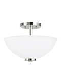 GENERATION LIGHTING, OSLO TWO LIGHT SEMI-FLUSH CONVERTIBLE PENDANT, SEMI FLUSH MOUNT LIGHT