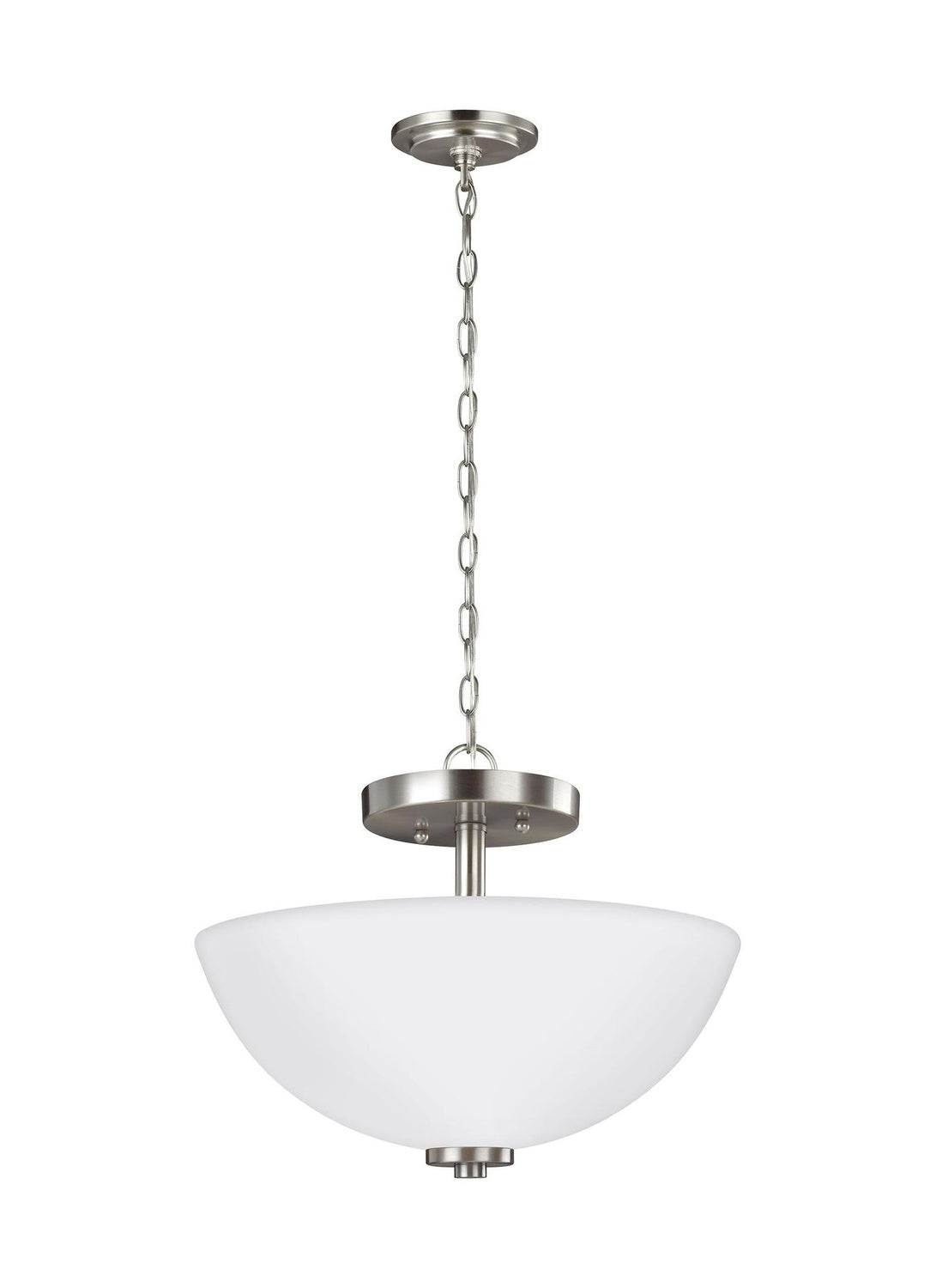 GENERATION LIGHTING, OSLO TWO LIGHT SEMI-FLUSH CONVERTIBLE PENDANT, SEMI FLUSH MOUNT LIGHT