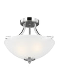 GENERATION LIGHTING, GEARY TWO LIGHT SEMI-FLUSH CONVERTIBLE PENDANT, SEMI FLUSH MOUNT LIGHT