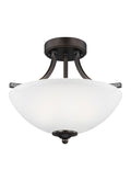 GENERATION LIGHTING, GEARY TWO LIGHT SEMI-FLUSH CONVERTIBLE PENDANT, SEMI FLUSH MOUNT LIGHT