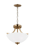 GENERATION LIGHTING, GEARY TWO LIGHT SEMI-FLUSH CONVERTIBLE PENDANT, SEMI FLUSH MOUNT LIGHT