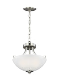 GENERATION LIGHTING, GEARY TWO LIGHT SEMI-FLUSH CONVERTIBLE PENDANT, SEMI FLUSH MOUNT LIGHT