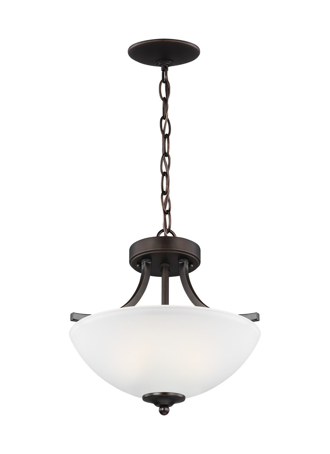 GENERATION LIGHTING, GEARY TWO LIGHT SEMI-FLUSH CONVERTIBLE PENDANT, SEMI FLUSH MOUNT LIGHT