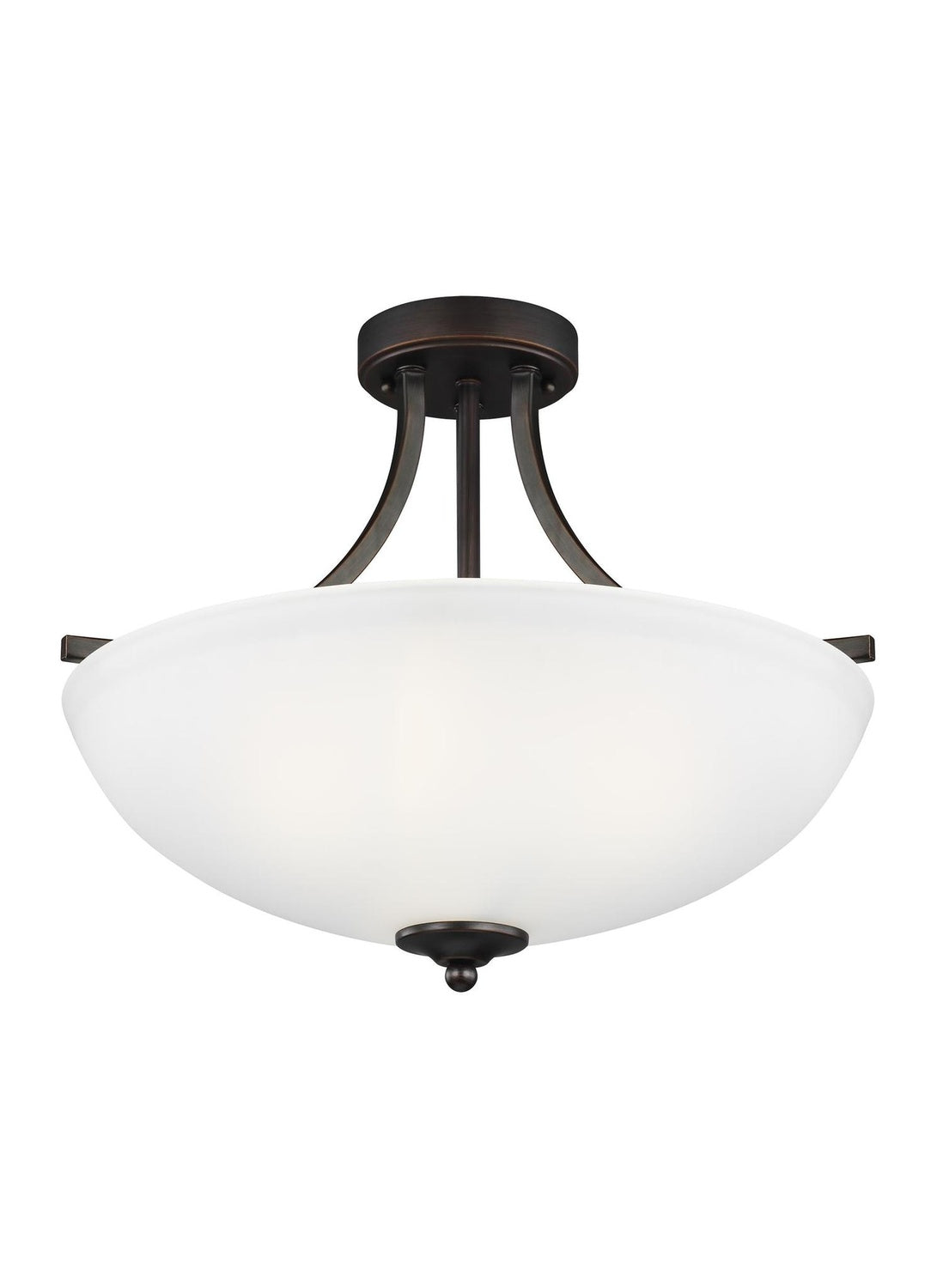 GENERATION LIGHTING, GEARY THREE LIGHT SEMI-FLUSH CONVERTIBLE PENDANT, SEMI FLUSH MOUNT LIGHT