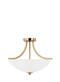 GENERATION LIGHTING, GEARY THREE LIGHT SEMI-FLUSH CONVERTIBLE PENDANT, SEMI FLUSH MOUNT LIGHT