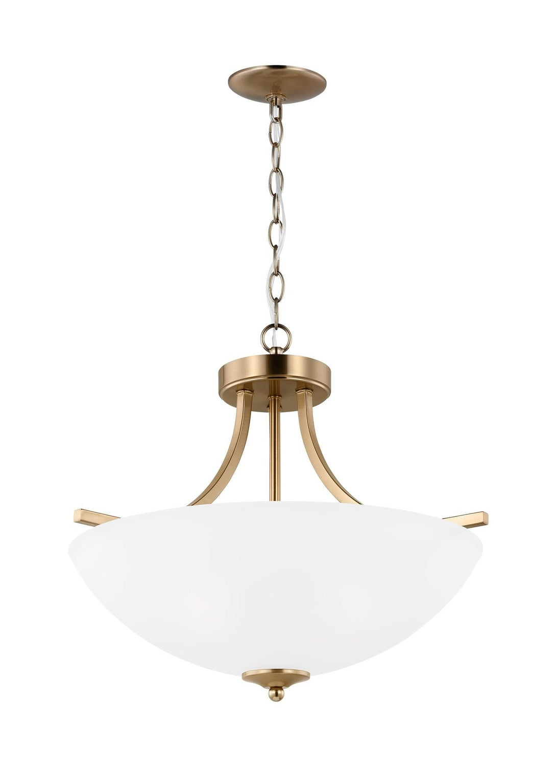 GENERATION LIGHTING, GEARY THREE LIGHT SEMI-FLUSH CONVERTIBLE PENDANT, SEMI FLUSH MOUNT LIGHT