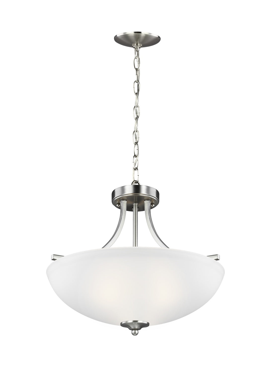 GENERATION LIGHTING, GEARY THREE LIGHT SEMI-FLUSH CONVERTIBLE PENDANT, SEMI FLUSH MOUNT LIGHT