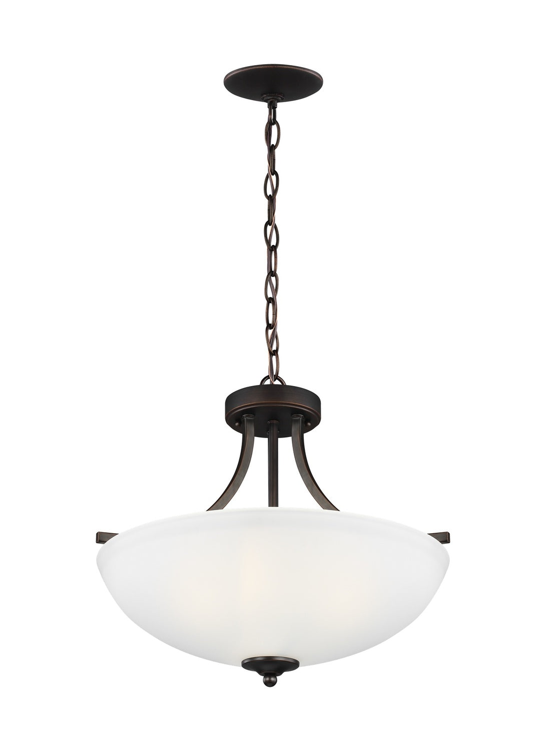 GENERATION LIGHTING, GEARY THREE LIGHT SEMI-FLUSH CONVERTIBLE PENDANT, SEMI FLUSH MOUNT LIGHT