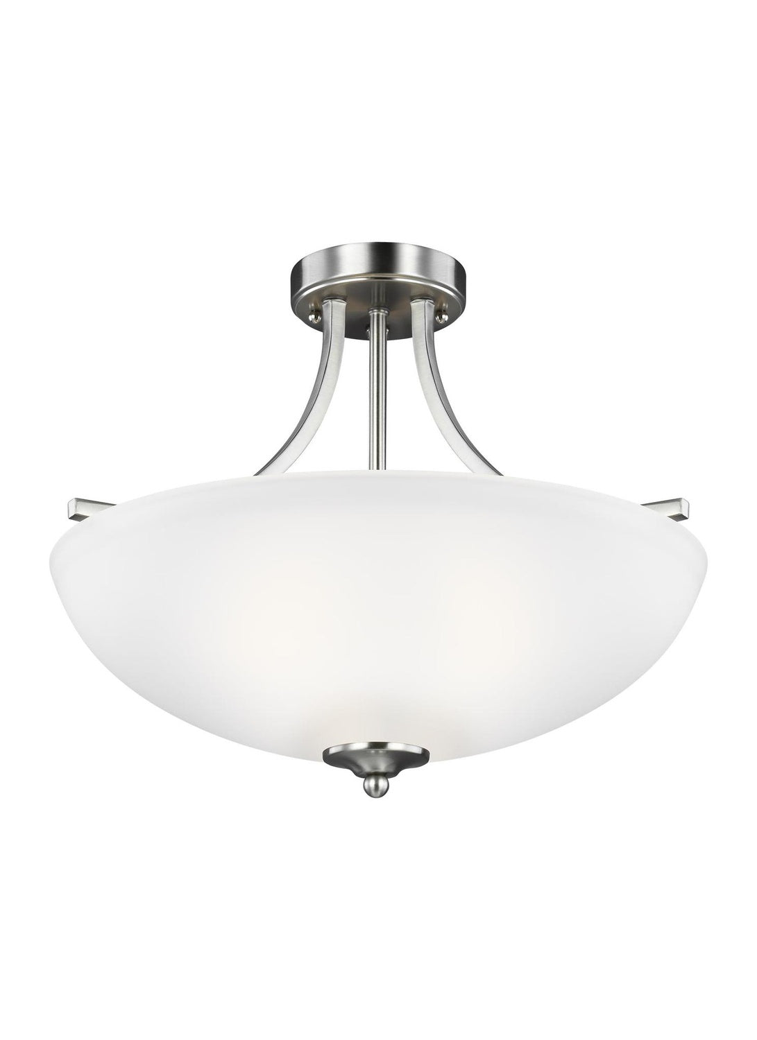 GENERATION LIGHTING, GEARY THREE LIGHT SEMI-FLUSH CONVERTIBLE PENDANT, SEMI FLUSH MOUNT LIGHT