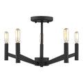VISUAL COMFORT STUDIO, VECTOR FIVE LIGHT SEMI-FLUSH MOUNT, SEMI FLUSH MOUNT LIGHT