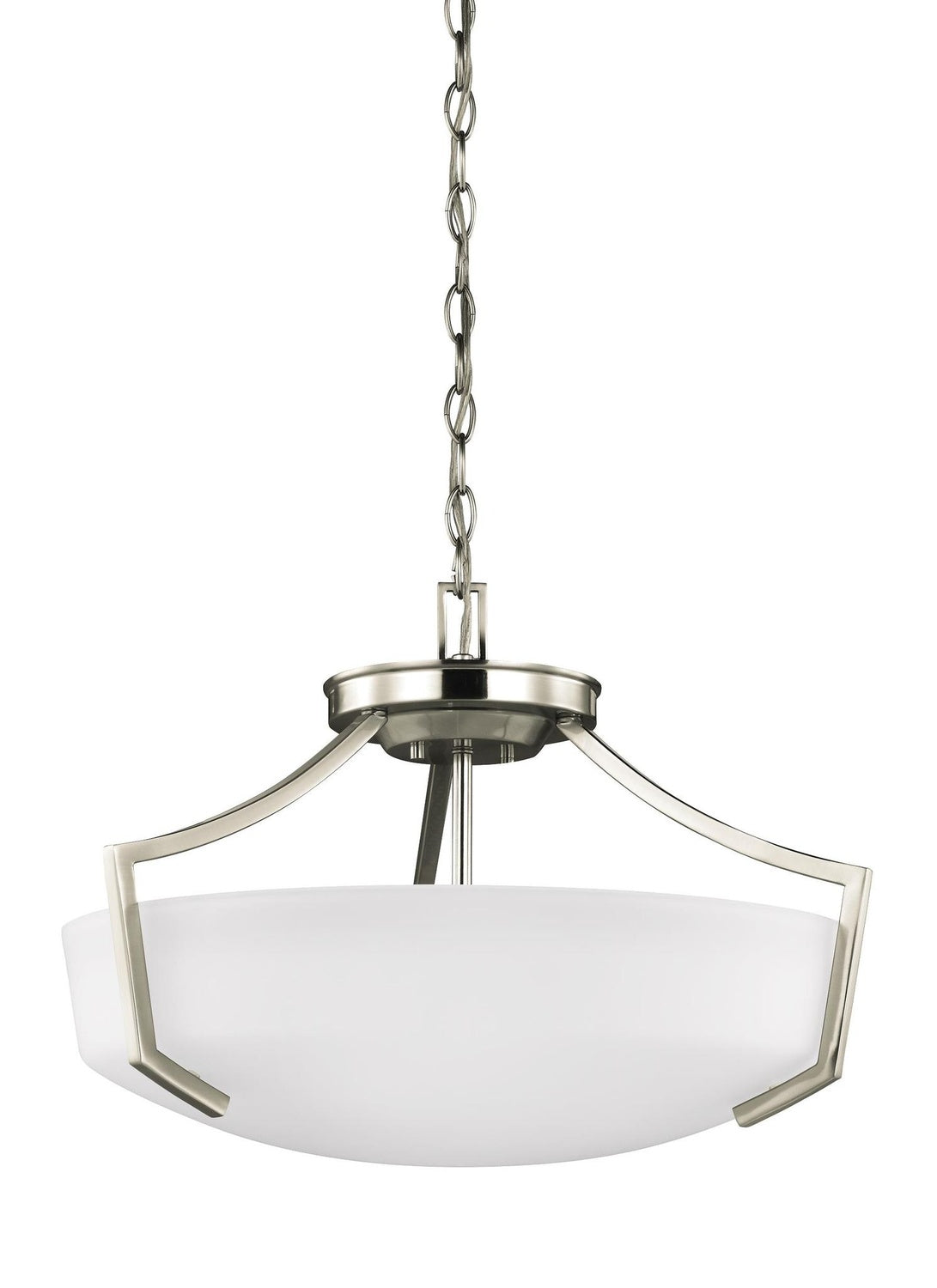 GENERATION LIGHTING, HANFORD THREE LIGHT CEILING CONVERTIBLE PENDANT, PENDANT LIGHT