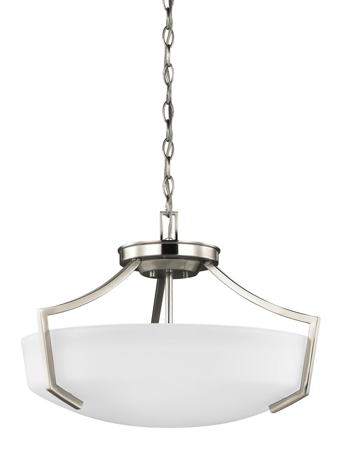 GENERATION LIGHTING, HANFORD THREE LIGHT CEILING CONVERTIBLE PENDANT, PENDANT LIGHT