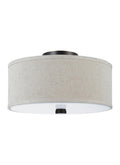 VISUAL COMFORT & CO., DAYNA SHADE PENDANTS TWO LIGHT FLUSH / SEMI-FLUSH CONVERTIBLE, SEMI FLUSH MOUNT LIGHT