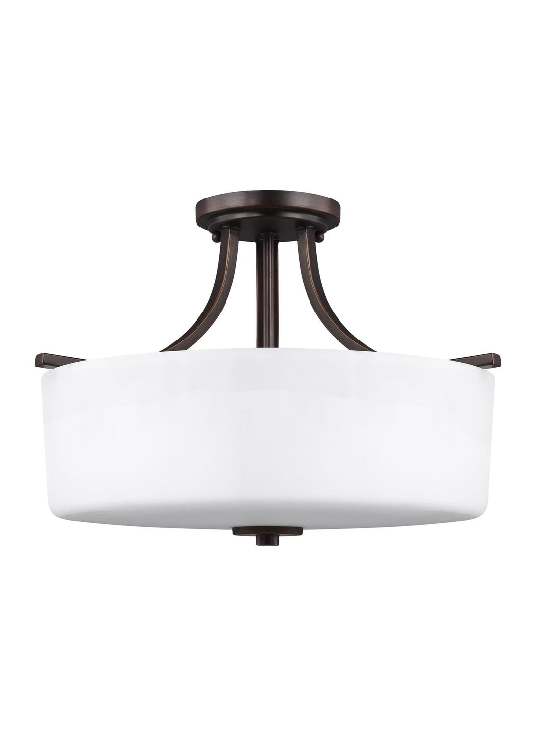 GENERATION LIGHTING, CANFIELD THREE LIGHT SEMI-FLUSH MOUNT, SEMI FLUSH MOUNT LIGHT