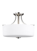 GENERATION LIGHTING, CANFIELD THREE LIGHT SEMI-FLUSH MOUNT, SEMI FLUSH MOUNT LIGHT